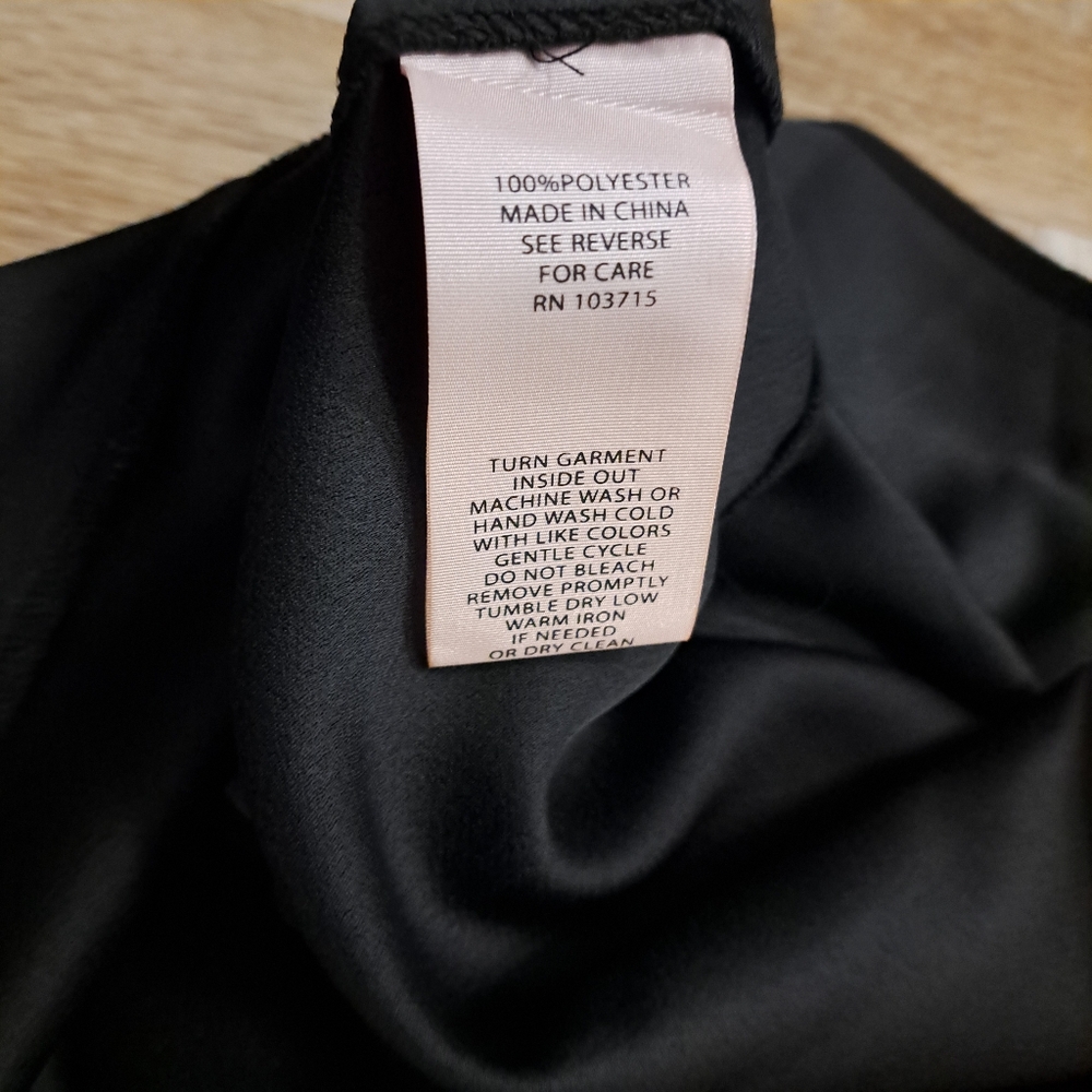 Nanette Lepore Black Ruffle Dress Sleeveless White Lace Trim Women's Size 6 - Picture 12 of 14